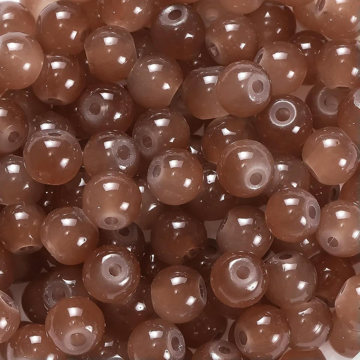 HUIOYG 200pcs/lot 6mm Glass Beads for Jewelry Making DIY Bracelets Keychain Craft