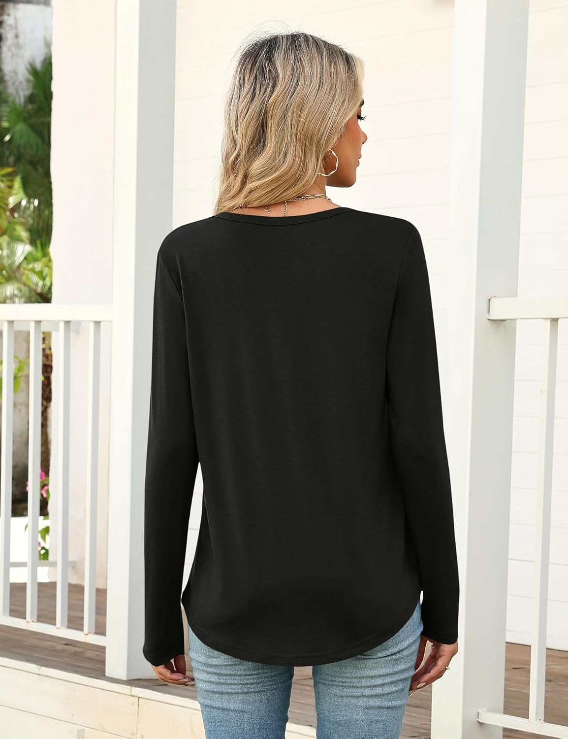 Women Blouse Long Sleeve V Neck Tops Business Casual Tunic Sping Clothes 2025 - Image 2