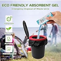 Vista 2 de Gel Absorbente para Inodoro Portátil, Polvo para Inodoro Portátil Polvo para Excremento y Orina para Acampar Senderismo al Aire Libre