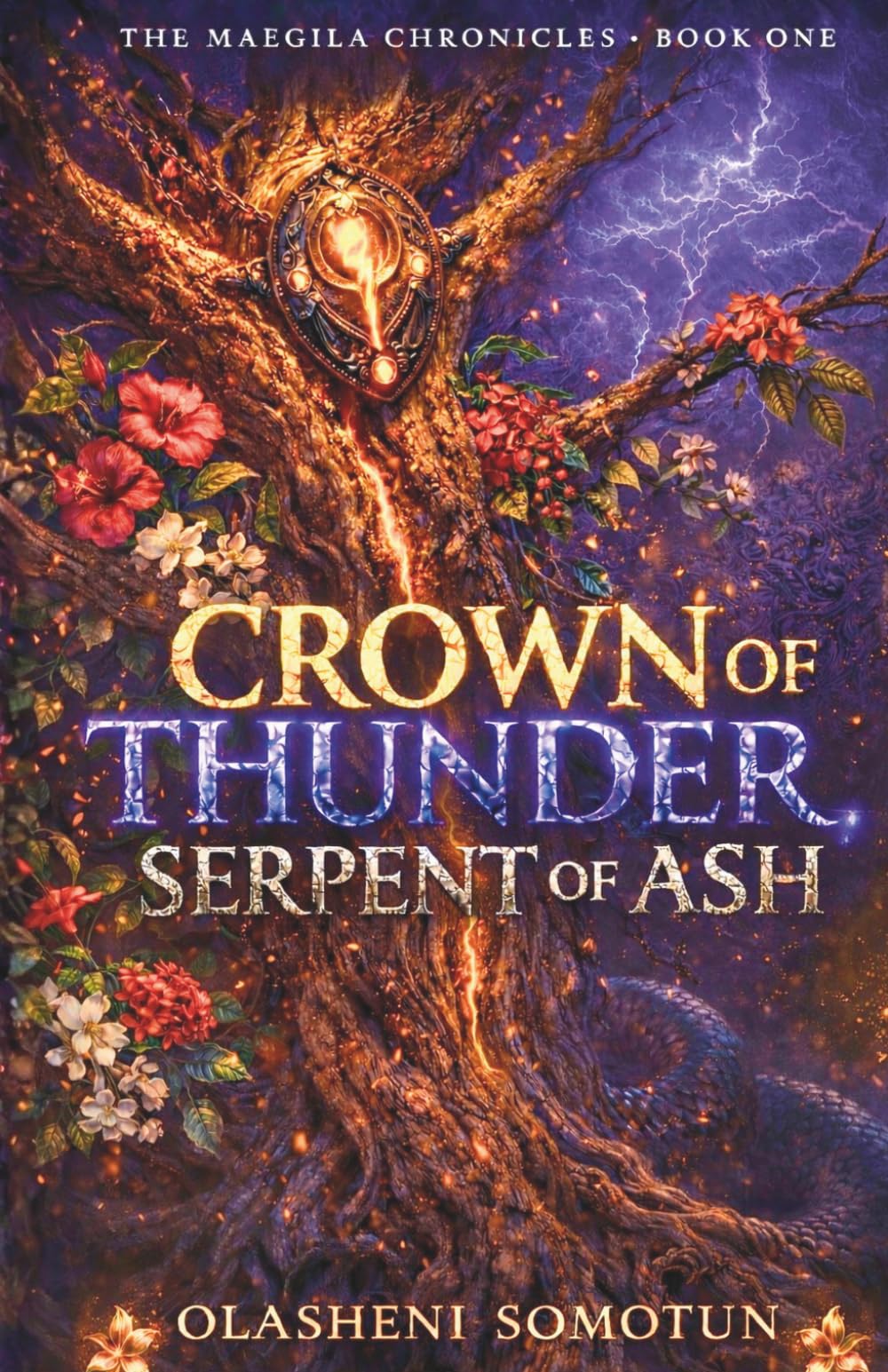 Crown of Thunder, Serpent of Ash: An Epic Enemies to Lovers Fantasy Romance (The Maegila Chronicles)