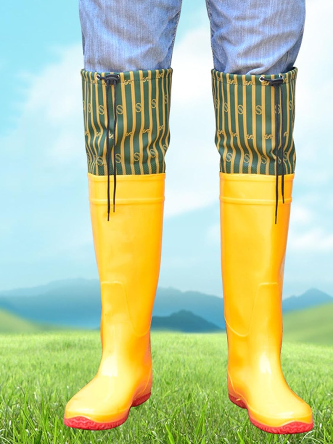 Waterproof Hip Wader Fishing Boots for Men, Hip Boots for Outdoor Fishing Hunting and Wading, Warm and Comfortable