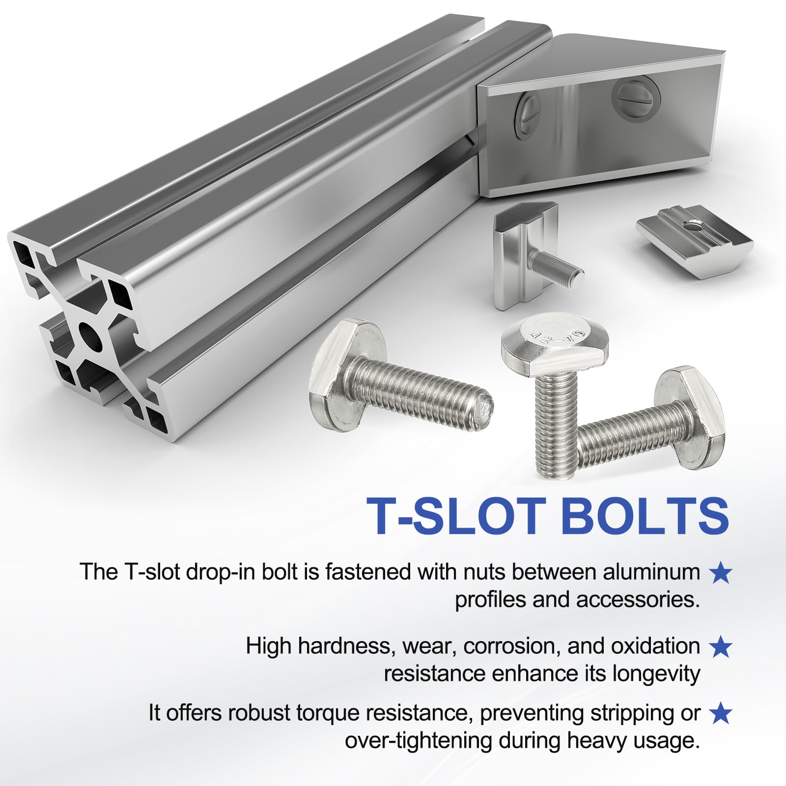 PATIKIL M8 x 25 mm T Slot Bolts - Image 4