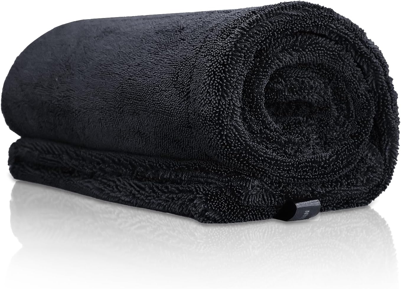 2-Pack 24" x 36" 11.8" x 11.8" Twisted-Loop Car Drying Towel 1500GSM Microfiber Cleaning Cloth for Car Trucks Motorcycles Streak Free Lint Free Ultra Absorbent Washing Cloth for Kitchen Window (Grey)