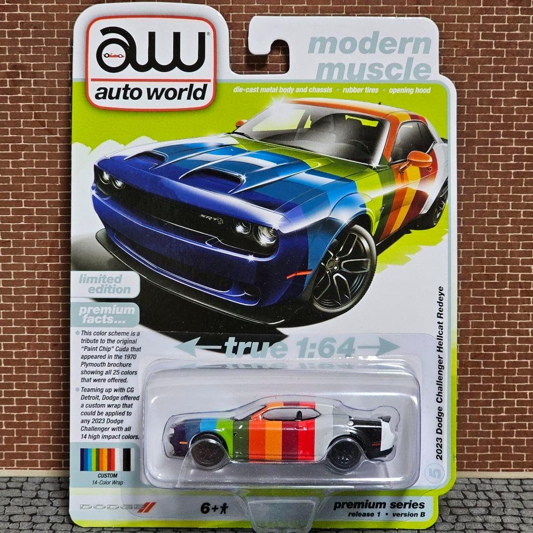 オートワールド ダッジ チャレンジャー ヘルキャット 14カラー 1/64