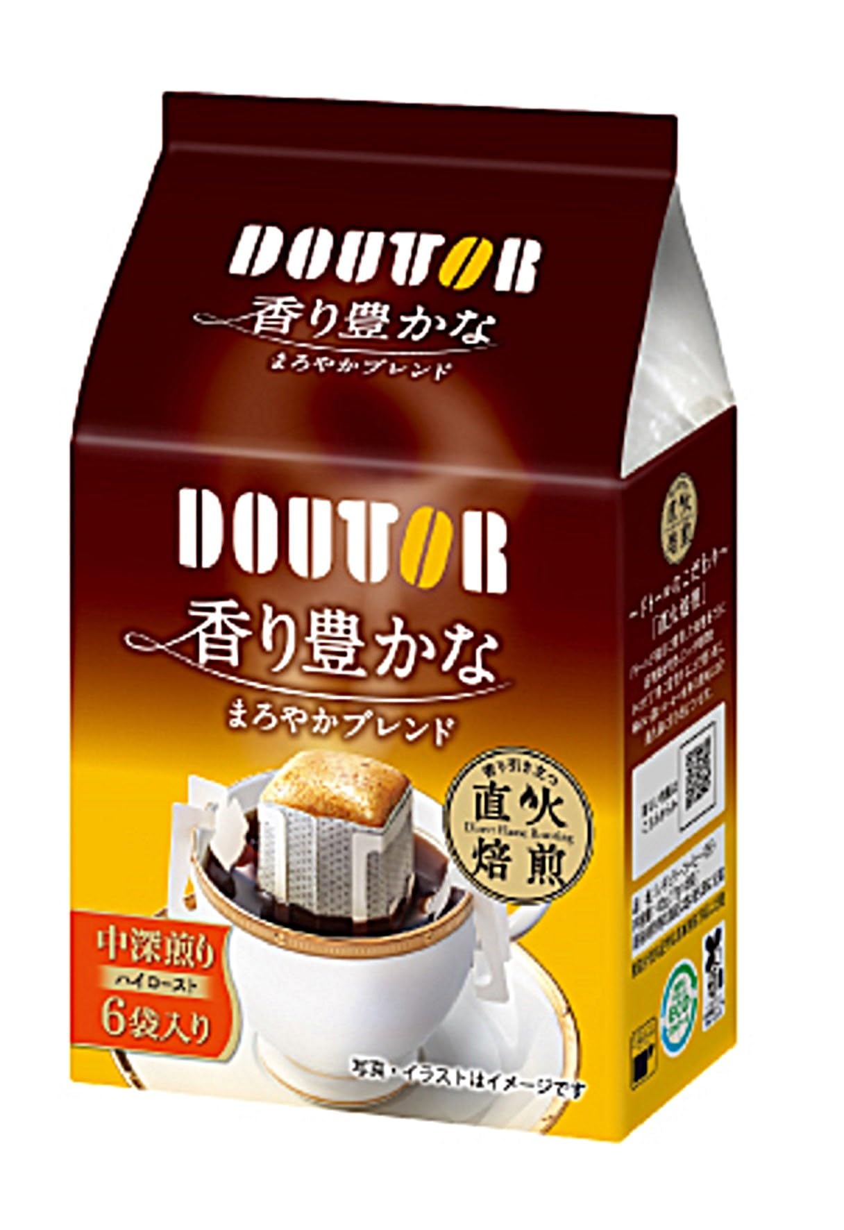 香り豊かなまろやかブレンド Amazon | ドトール 香り豊かなまろやかブレンド 6袋入 | ドトール