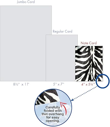 Miniatura 7 de The Best Card Company - 10 tarjetas de agradecimiento en caja con sobres, juego de papelería de agradecimiento animal para hombres, mujeres y niños