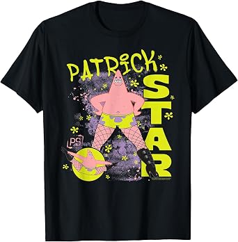 Spongebob Squarepants Patrick Star Fishnets Cartoon T-Shirt