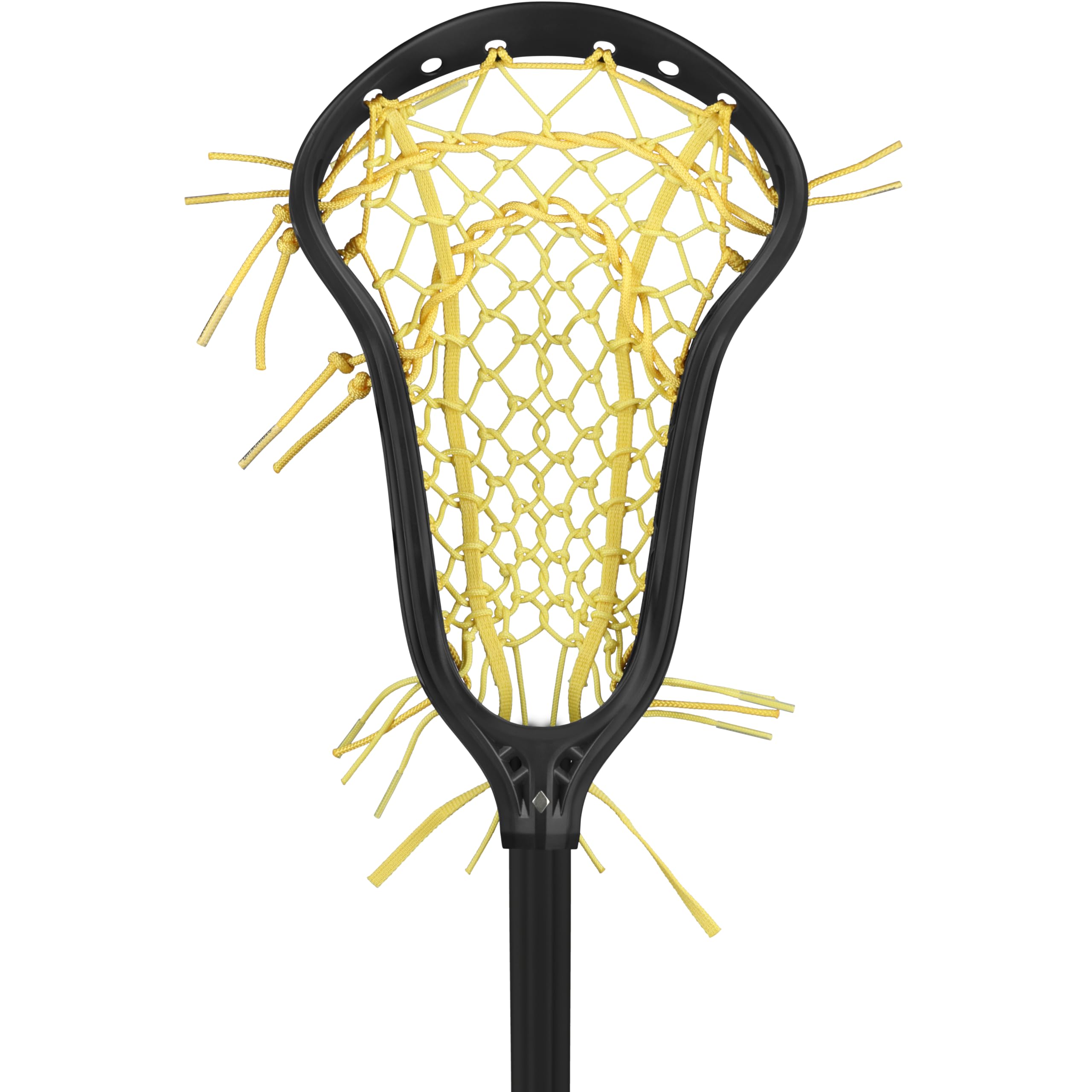 StringKing Women’s Complete 2 Pro Defense Lacrosse Stick - Tech Trad Pocket - Metal 3 Pro Shaft (High Pocket - Black/Yellow)