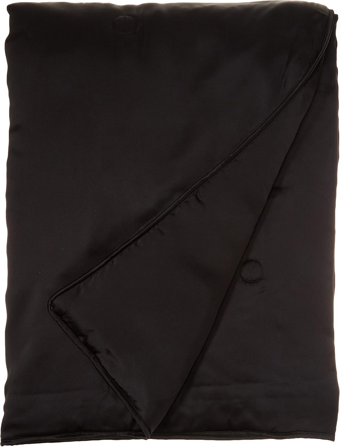 Natural Comfort Imperial Silk Inside and Out Throw-Filling, Black