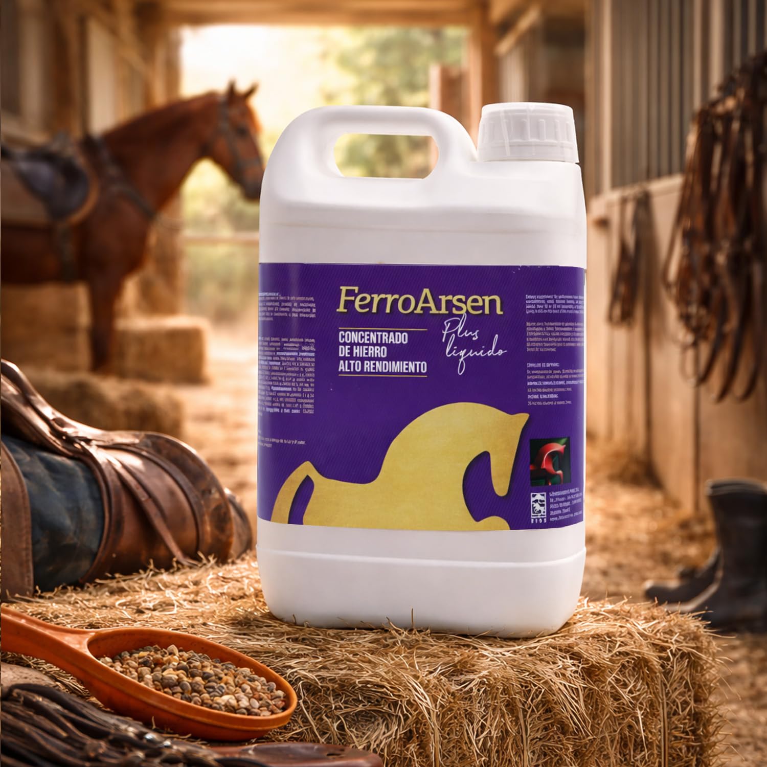 LABORATORIOS PINO Ferroarsen Plus Líquido Suplemento Nutricional de Hierro de Alto Rendimiento – Apoyo en Entrenamiento, Competición y Convalecencia, Formato Líquido, 5 Litros