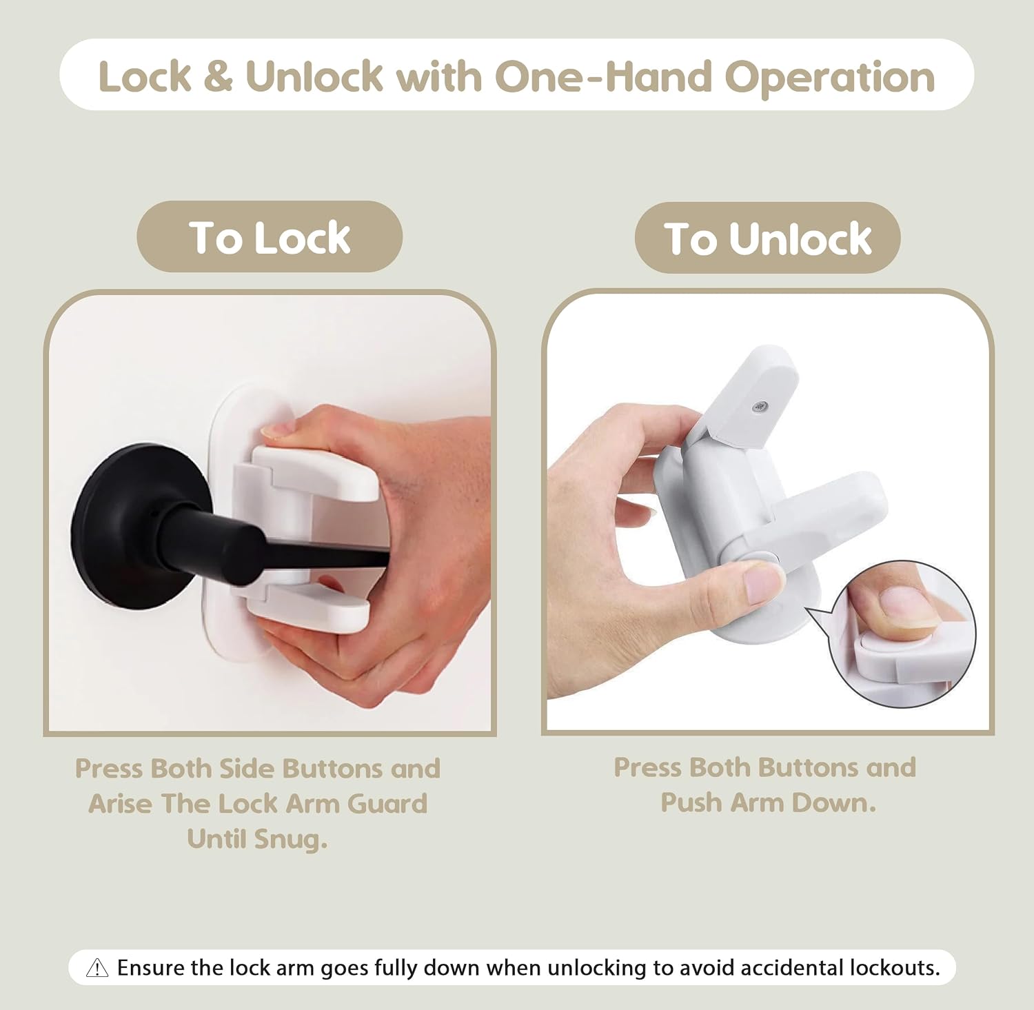 Gift Boutique Door Lever Lock (8 Pack) with 16 Bonus Pinch Guards, Child Proof Door Lever Locks for Toddlers, Easy Adult One-Hand Use, No Tools Installation, Strong Adhesive Child Proof & Home Safety