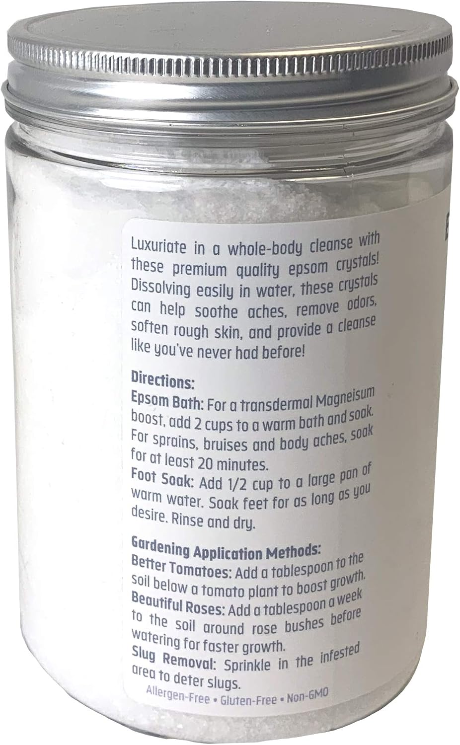 White EGRET Epsom Salt,unscented, 2.5 Pound, 30 oz