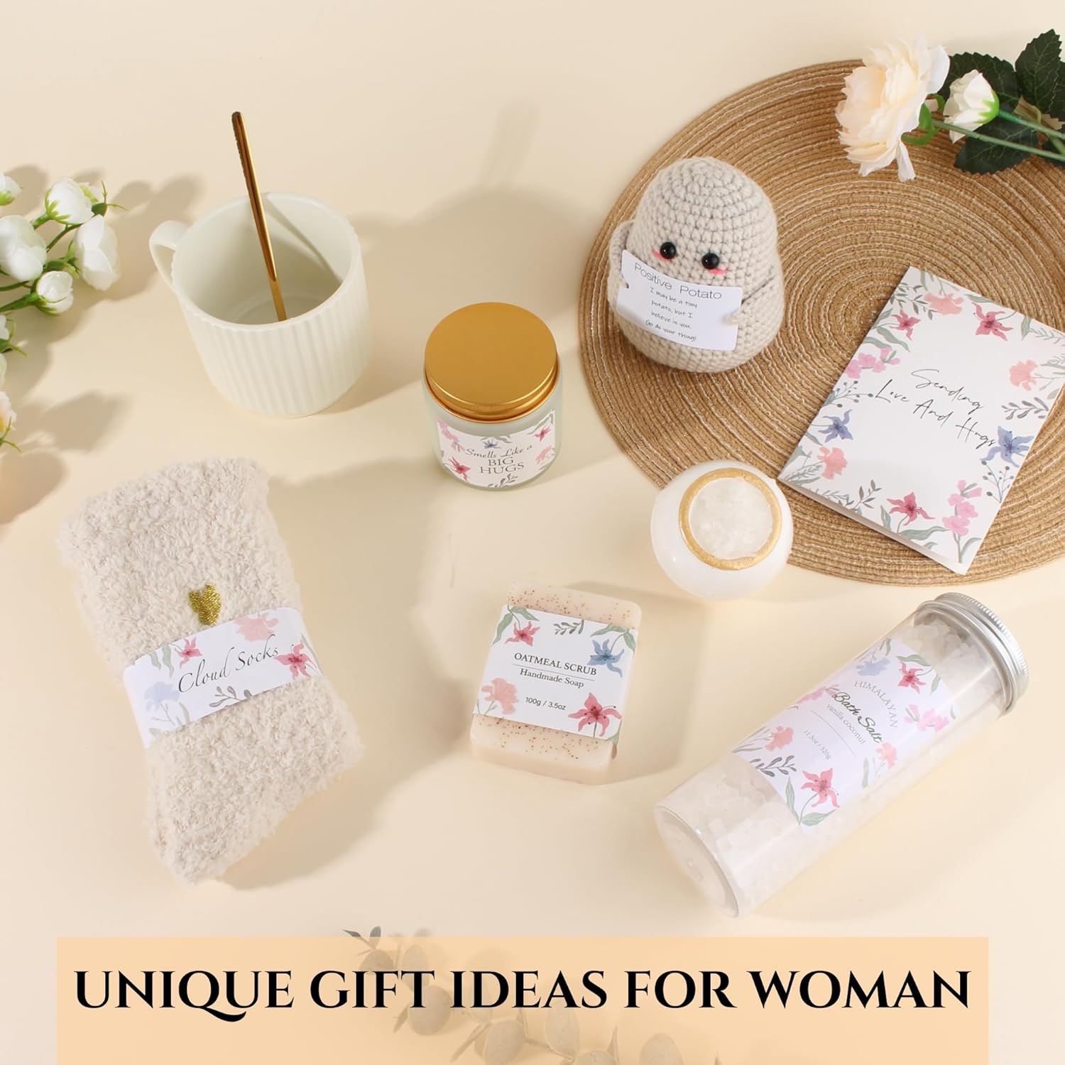 Self Care Get Well Soon Gifts Basket for Women, After Surgery Recovery Gifts, Birthday Gifts for Women, Sympathy & Thinking Of You Gift Basket, Unique Gift for Her Mom Wife Friend - Image 7