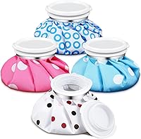 Vista 9 de Honoson Paquete de 4 bolsas de hielo reutilizables y bolsas de agua caliente para adultos para calor y frío, bolsa de hielo elástica transpirable