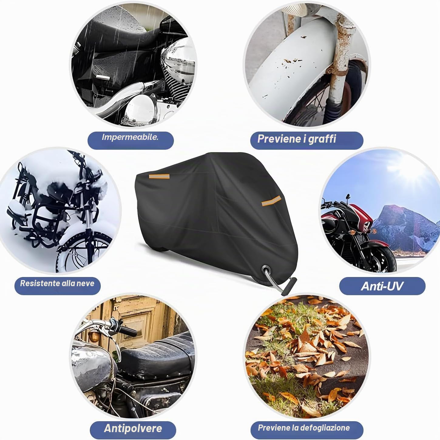 Telo Coprimoto per Yamaha Xmax 250 300 Xmax 400 125 X-Max 250 X-Max 300 X-Max 125, Copri Moto da Esterno, Resistente ad Acqua, Polvere, Pioggia, Anti UV, Telo Protettivo per Moto, Copri Moto