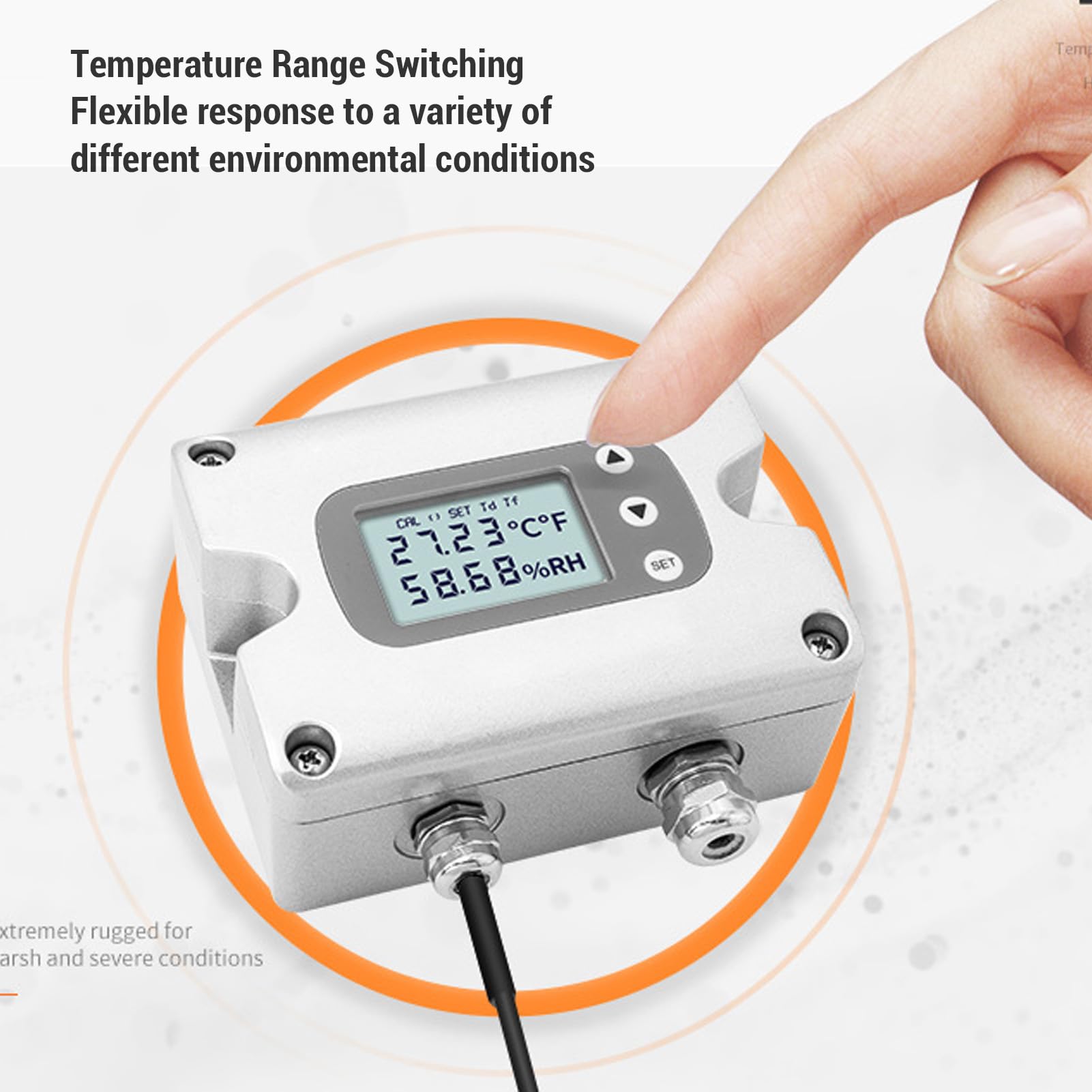 Sensor de Temperatura y Humedad de Alta Precisión para Entornos Hostiles Transmisor Termistor PT1000 1 Unidad