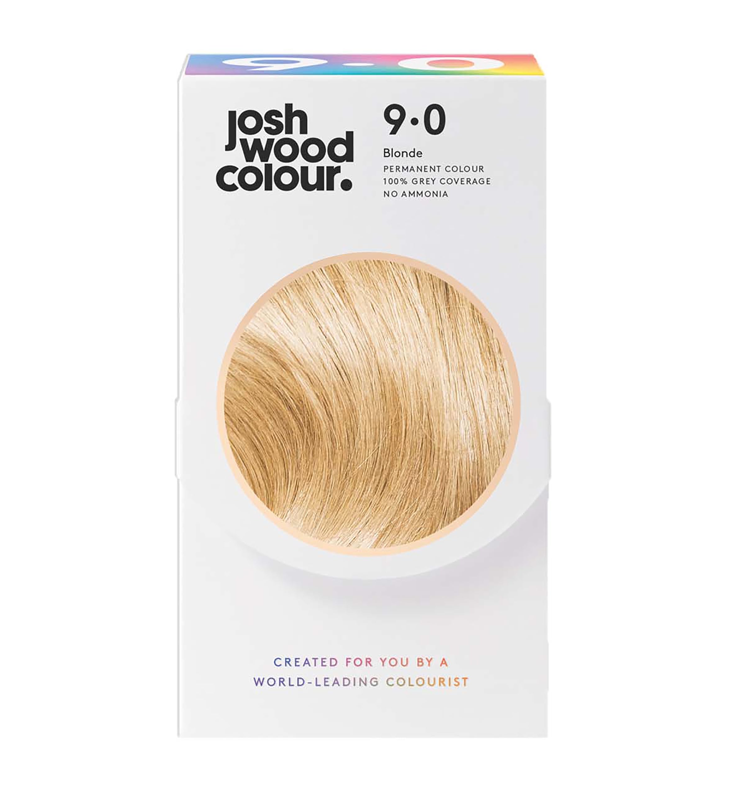 Ammonia-Free Hair Dye - Permanent Hair Colour with 100% Grey Coverage - Vegan Friendly, Natural-Looking Results, Shiny & Hydrated Hair | 9.0 (Blonde)