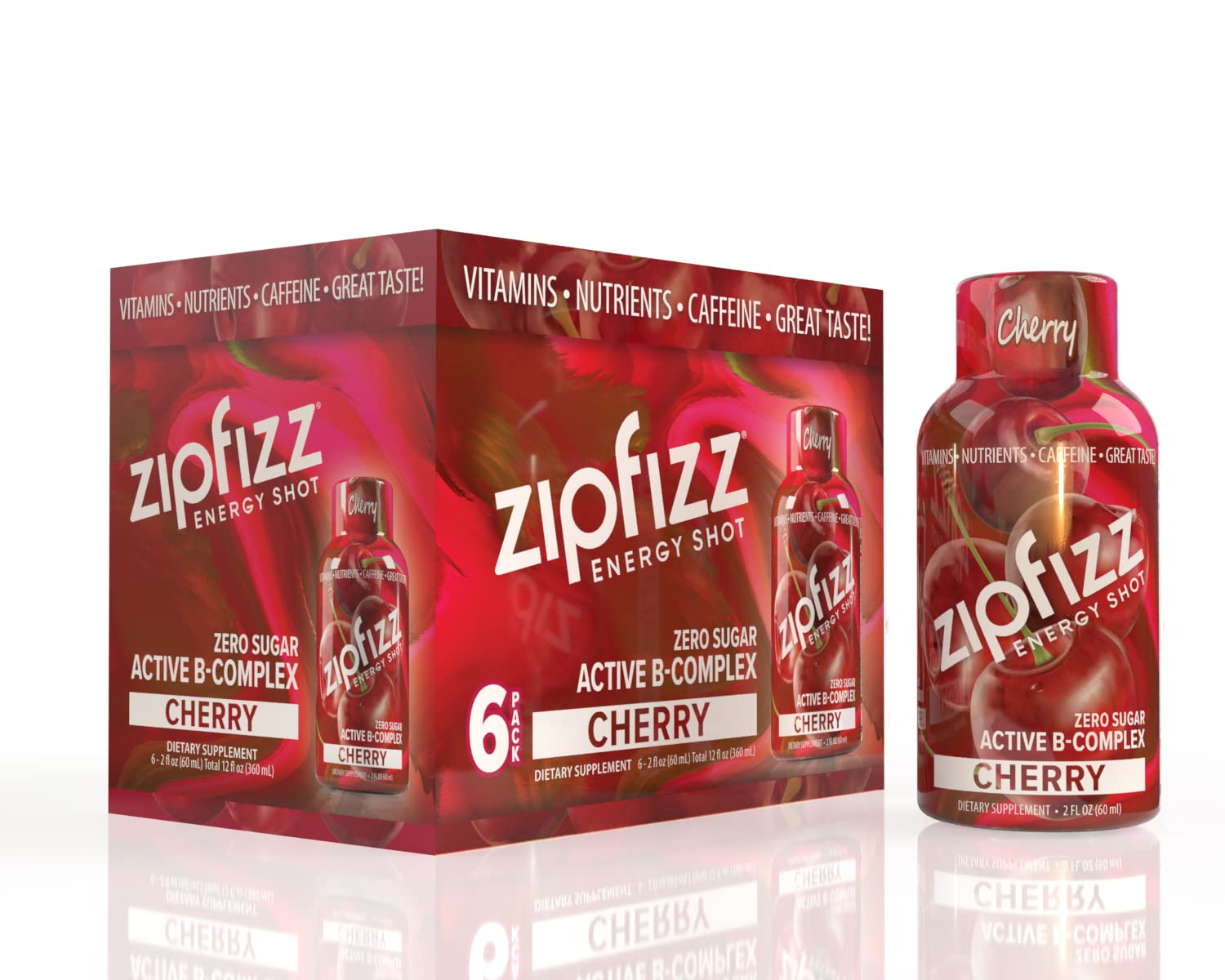 Buy Zipfizz2oz Energy Cherry Flavor Hydrating Electrolyte Drinks w
