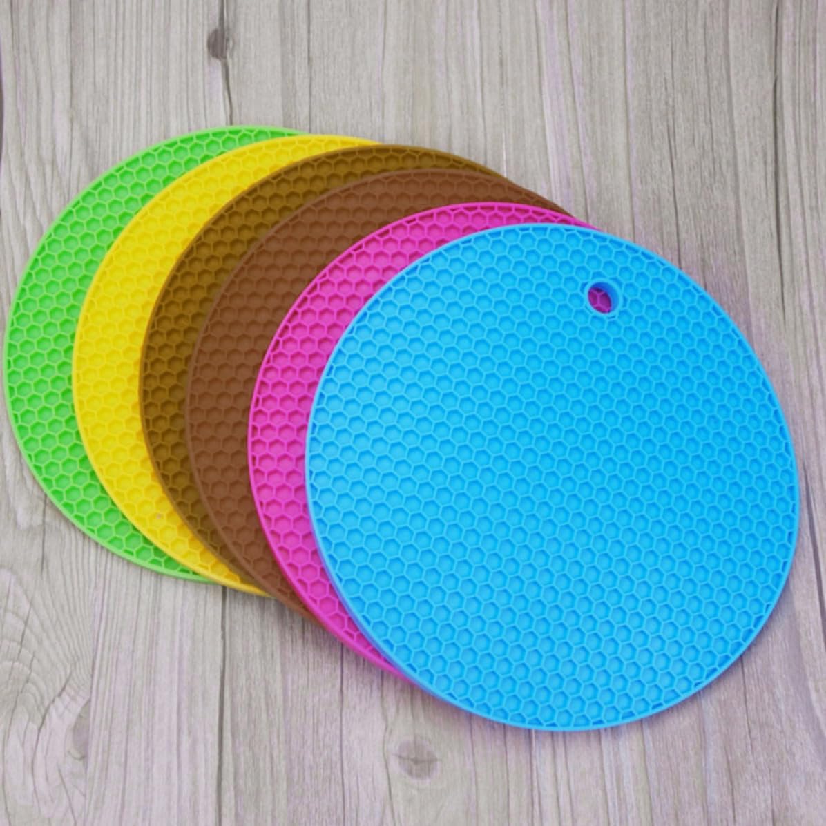 Silicone Heat Resistant Honeycomb Pot Coaster for Teapot Bowl