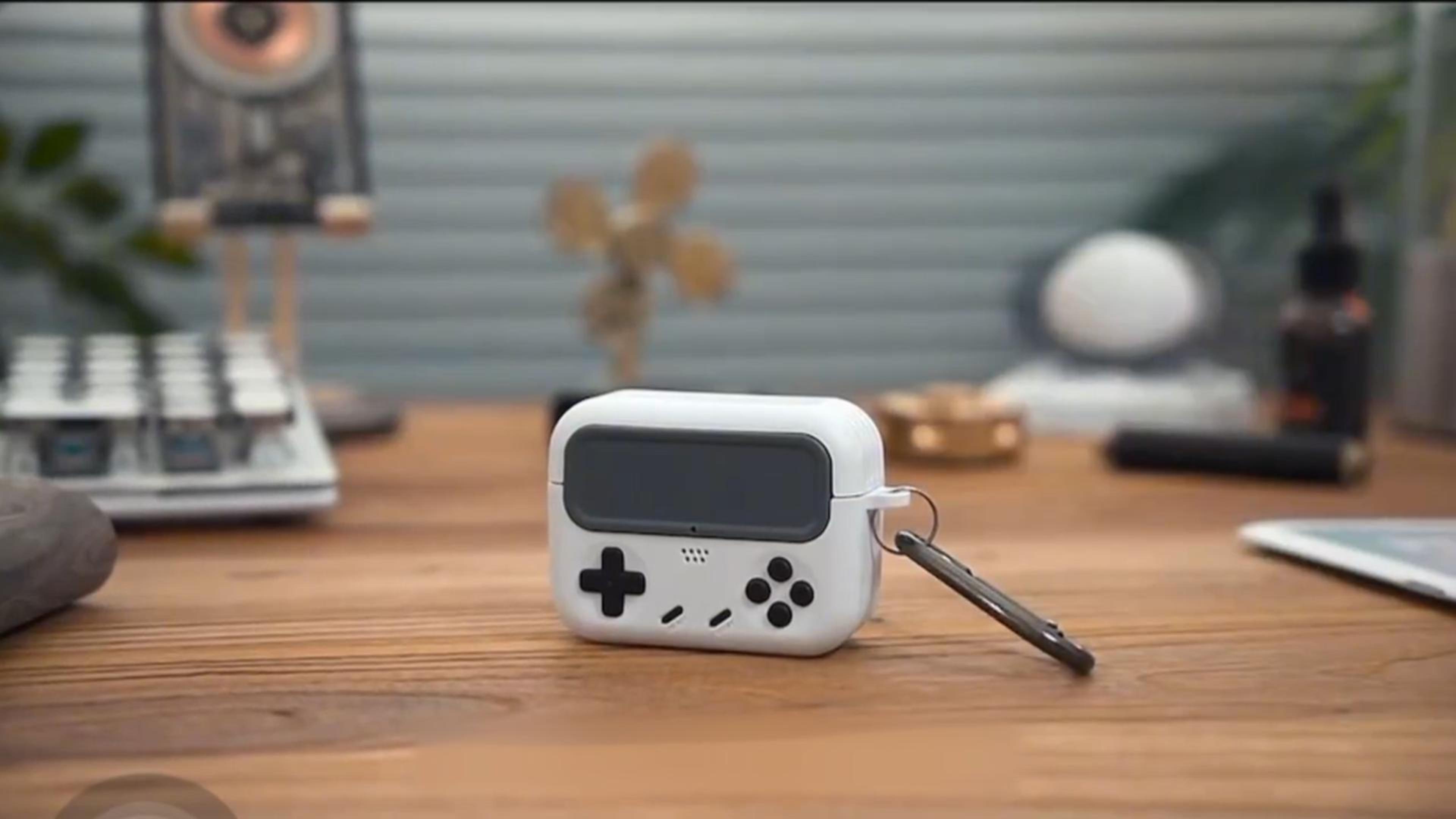 Inesore Retro Game Case for AirPods Pro/Pro 2 (White) for Men Boy