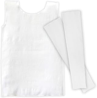 Calming Deep Pressure Input Compresso-T and Arm Sleeves - for Kids with Autism, ADHD or SPD (Small, Small, White)