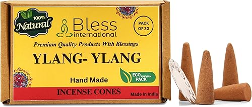 Miniatura 66 de Bless International Cedro 100% natural - Conos de incienso hechos a mano, sumergidos a mano, orgánicos, sin productos químicos para purificación