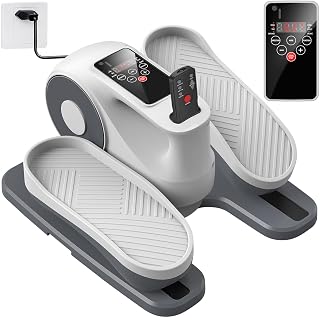 Fitness Elliptical Machines, Electric Pedal Exercise, Desktop Bike with Display Screen and Remote Control, Mini Elliptical Trainer, Sitting Leg Exercise with 2 Bands - Amazon product rated Grade A