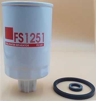 FS1251 33472 In Line Fuel Filter Replaces WIX 33472, CUMMINS 3286503, 3843760, Baldwin BF1226, Donaldson P550248, For Kubota Engine D1803 V2403 V2607 V3307 V3800