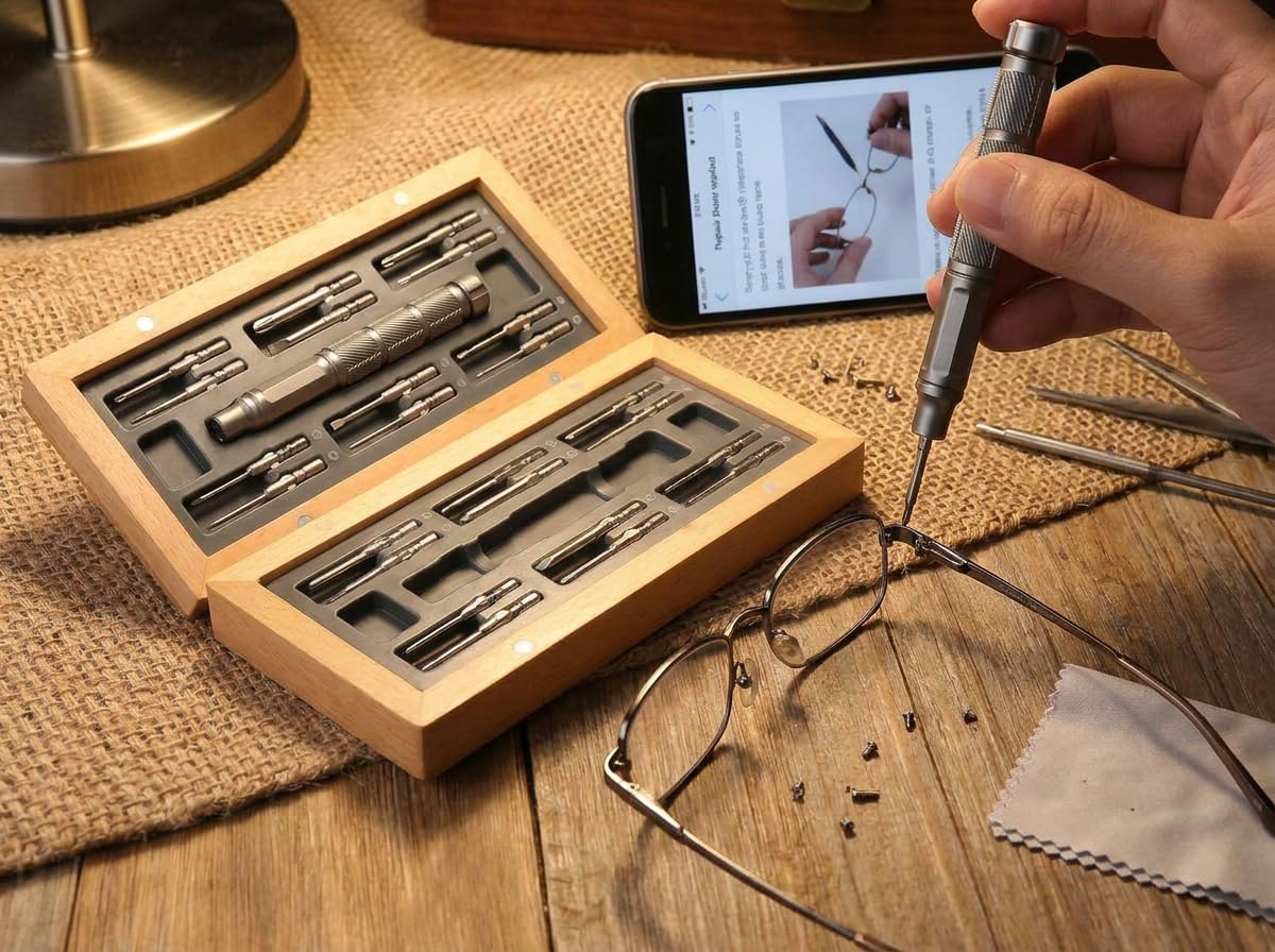 Ensemble de tournevis de précision, petit tournevis avec 24 embouts magnétiques en alliage S2, kit d'outils de réparation professionnel pour appareils électroniques, appareils ménagers, montres