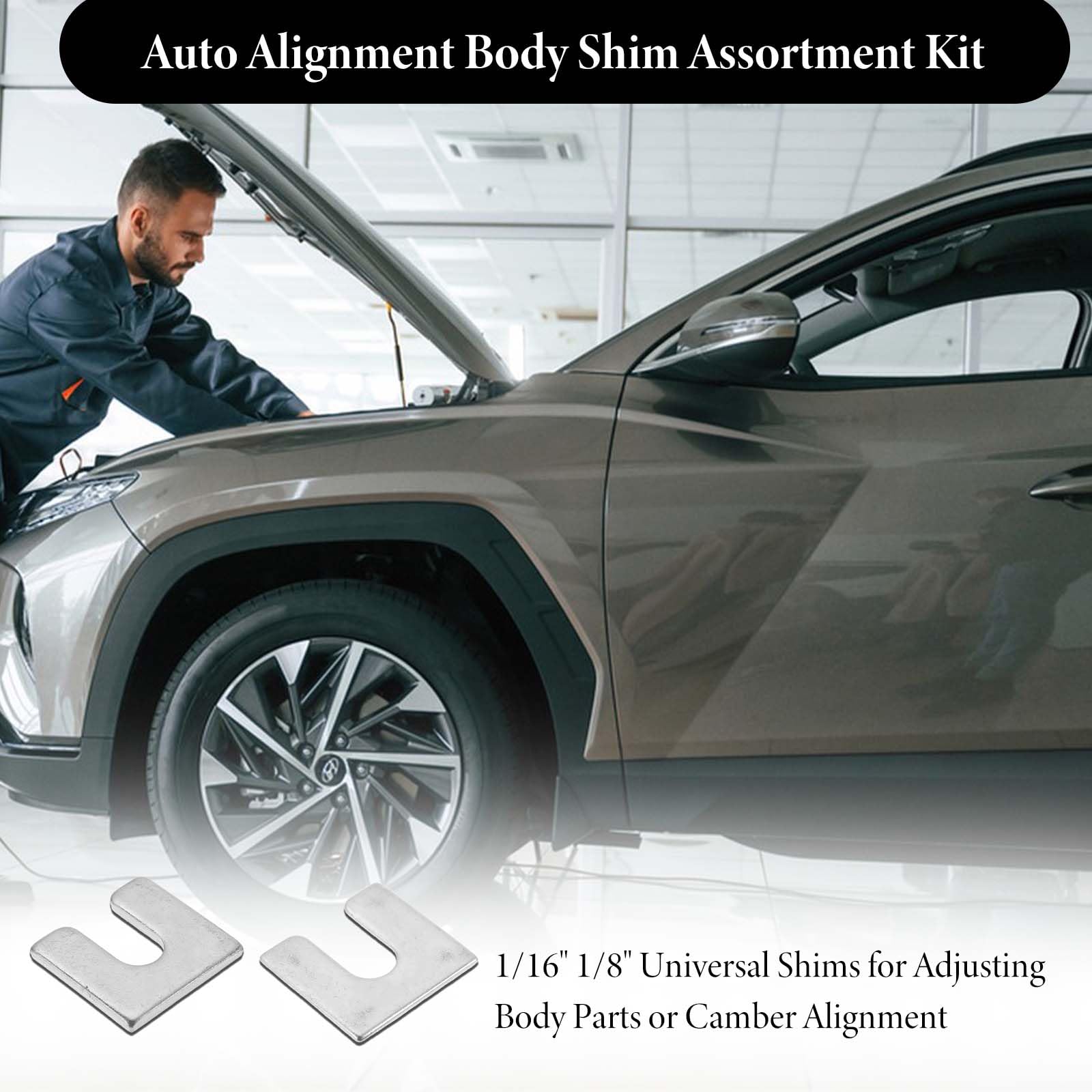 Auto Body Shims - 40 Piece Alignment Shim Kit -6