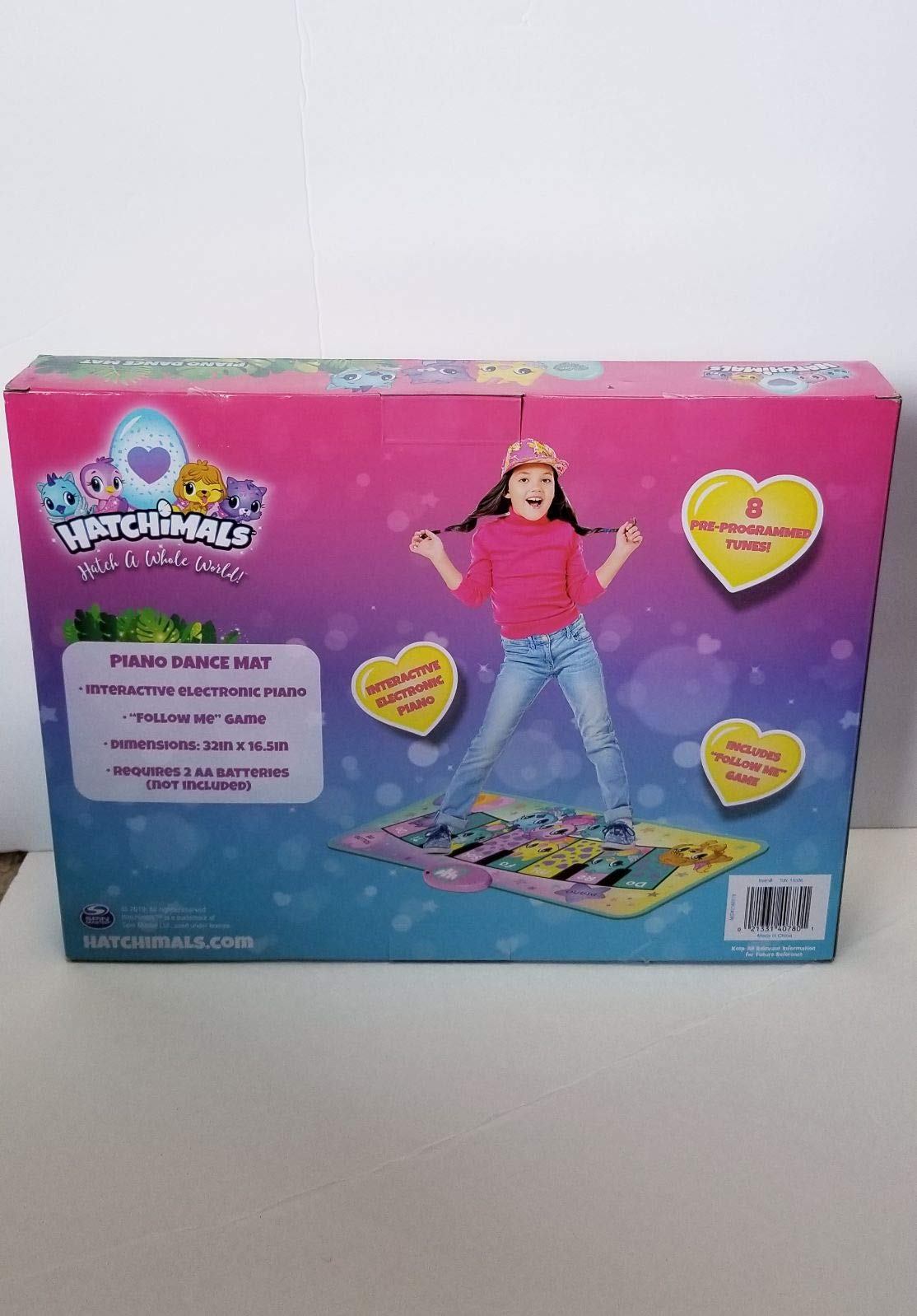 Sakar Hatchimals Electronic Piano Music Mat TOY-15371 | Keyboard Piano Floor Mat for Kids, Light-Up Activity Mat, Dance Floor Rhythm Games, Educational Kids Music Playmat