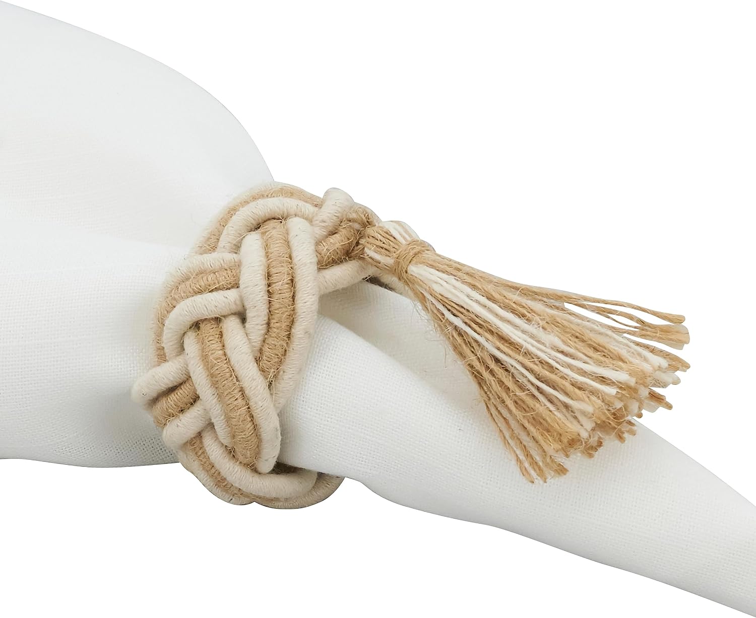 Braided Bliss Tassel Napkin Ring (Set of 4)
