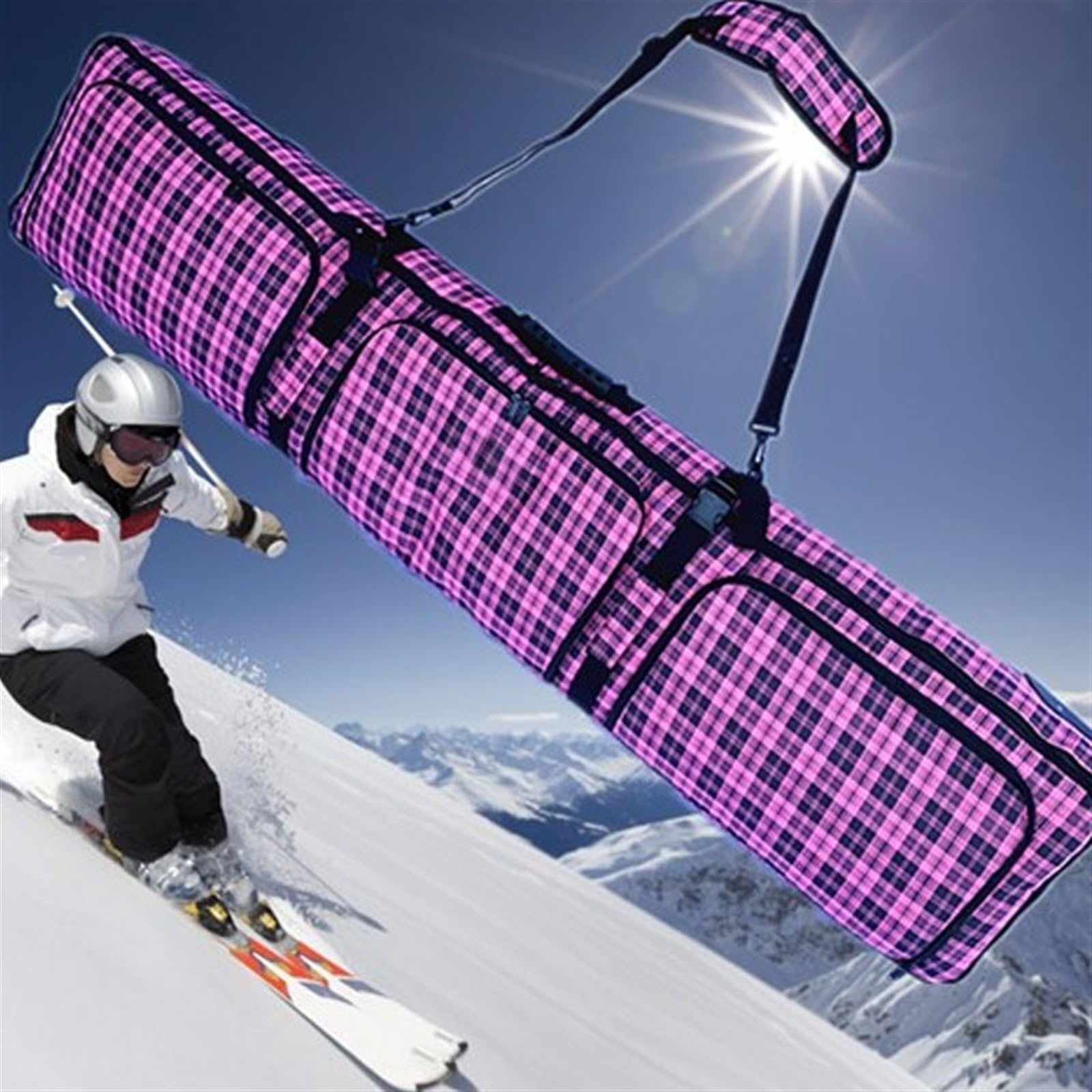 Bolsas de esquíes Bolsa for Tabla de Snowboard Doble, Bolsa for, for Sujetar Zapatos esquí, for un Solo Hombro y, for a Cuadros portátil