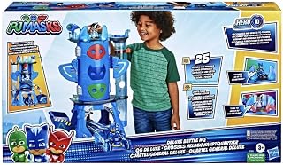 PJ Masks Deluxe Battle HQ Preschool Toy, Headquarters Playset with 2 Action Figures and Vehicle for Kids Ages 3 and Up