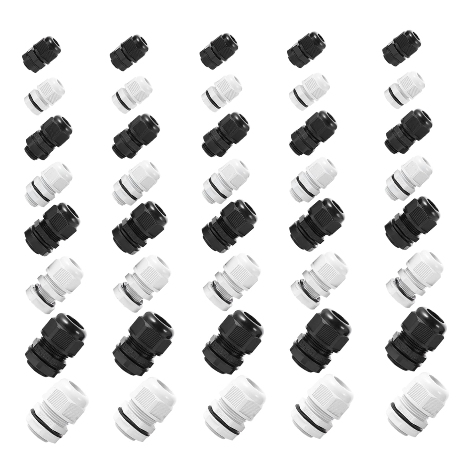 DOITOOL Waterproof Gland Joints Mg12 Mg16 Mg25 Cable Connectors Set Cable Gland Waterproof