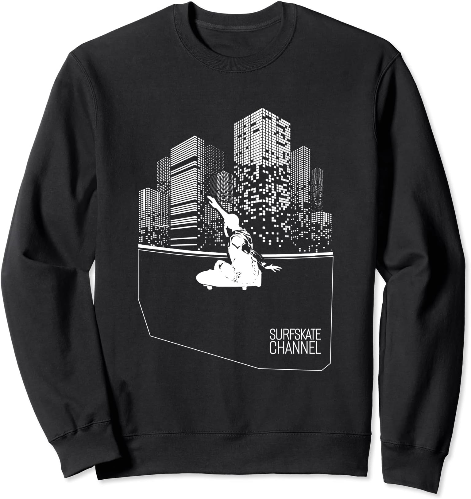 Surfskate, Urban Surf, Skate in The Street, Surf Skater Sweatshirt