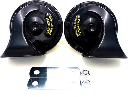 YIYDA Bocina de barco para automóvil bocina de camión de 115 DB tono alto y bajo con soporte altavoz plateado bocina de aire impermeable bocina de