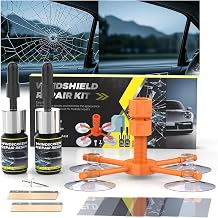Windshield Chip Repair Kit, Resin Windshield Repair Kit with Injection Head Suction Cup, 2026 Universal Car Glass Repair Liquid Kit for Fixing Bullseye Cracks & Bullseye - 2 PCS