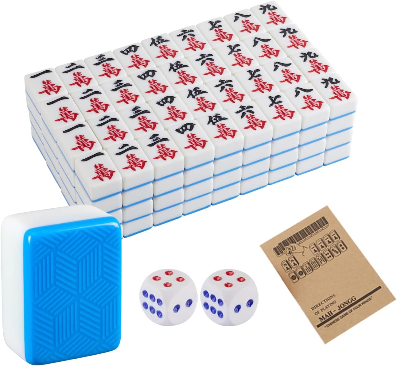 YINIUREN Large Mahjong Tiles 1.65 inch Mahjong 42MM Chinese