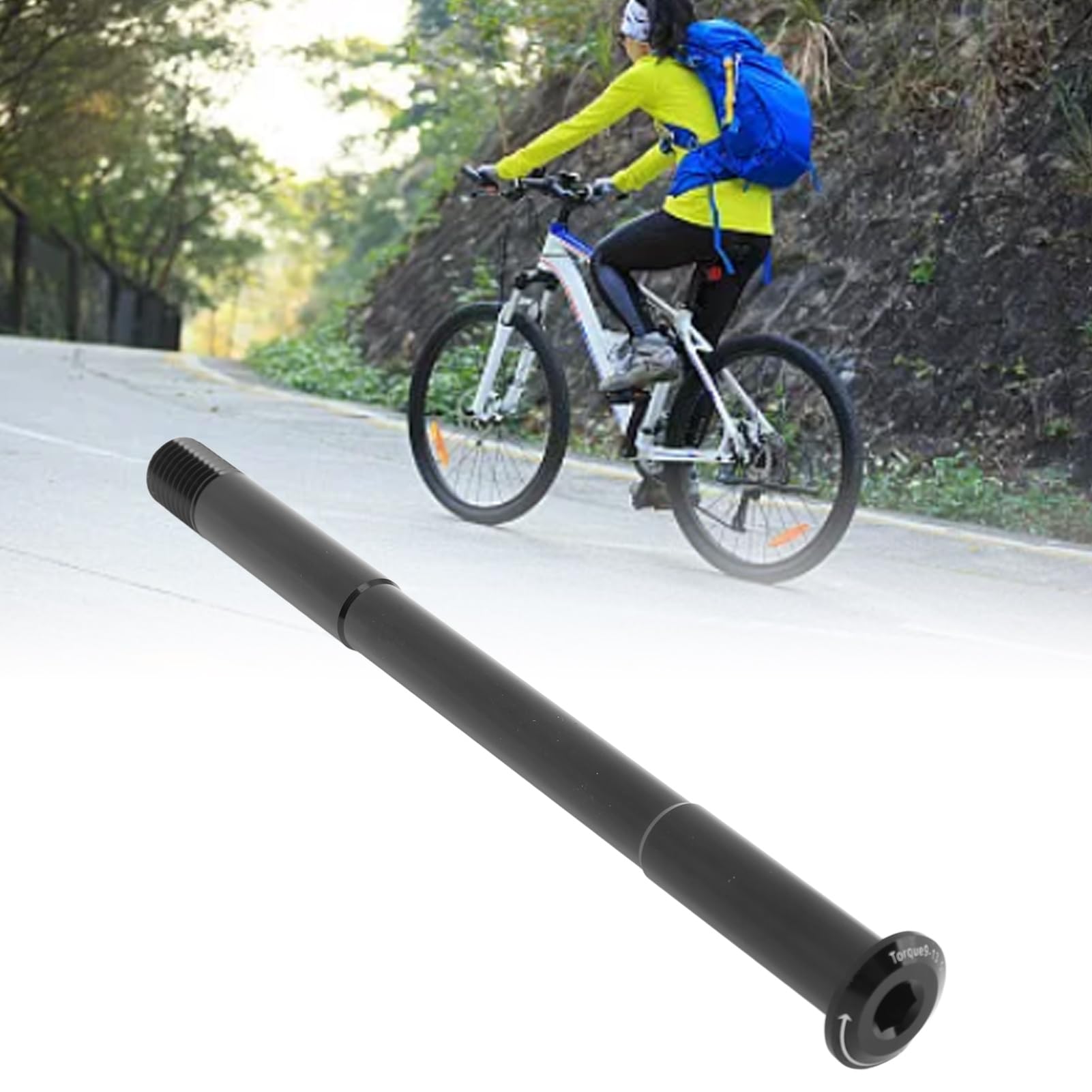 Axes Enfichables à Blocage Rapide De 12 Mm Pour Fourches De Vélo Et Cadre De Vélo Arrière, VTT Et Vélo De Route Axe Adaptateur De Moyeu En Aluminium Avec Poignée Rotative Réglable