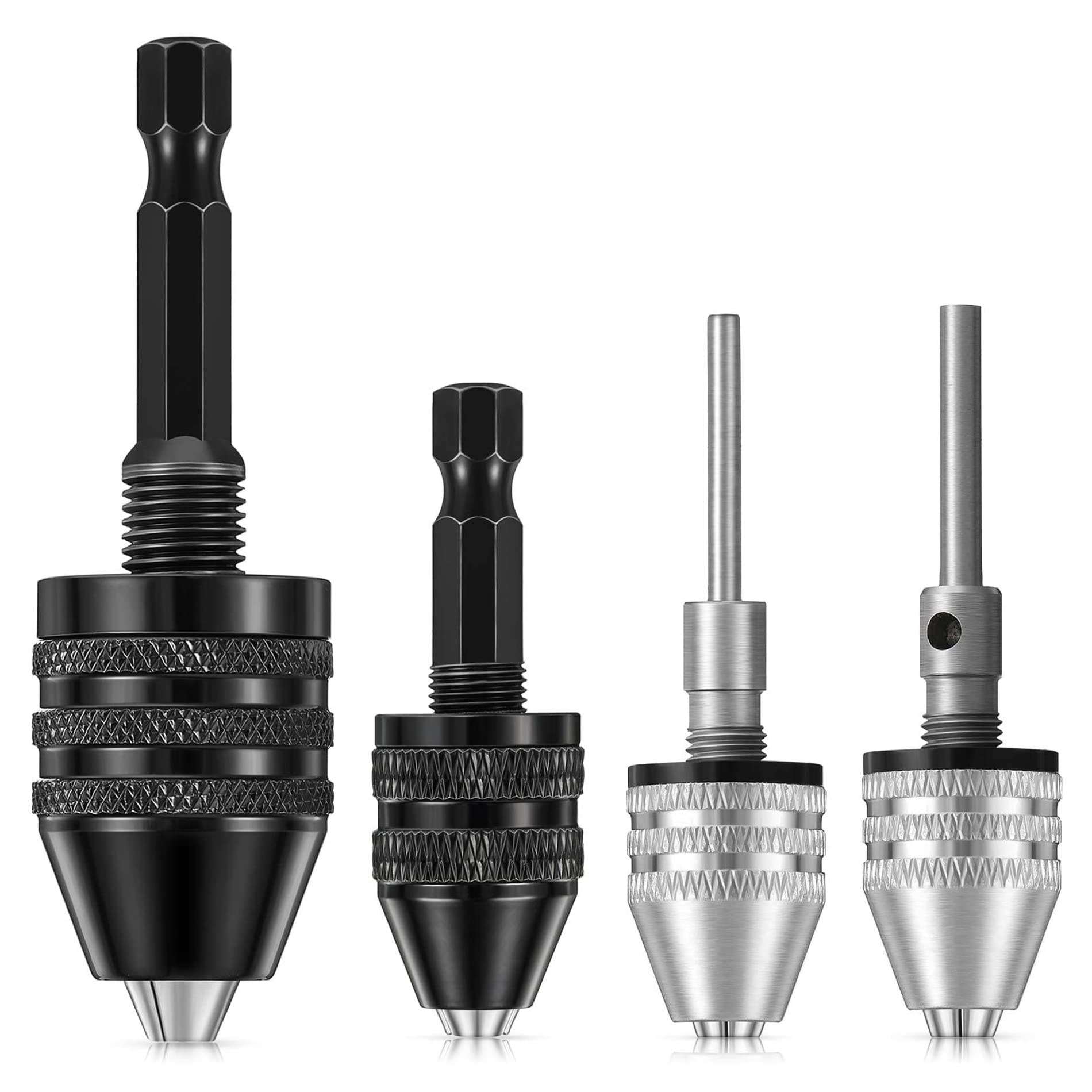 1.5-13mm Quick Change Drill Chuck Adapter with SDS Plus Shank and Grip Chuck Key for Hammer Converter Conversion Tool, Suitable for 1/2-20 UNF Mount