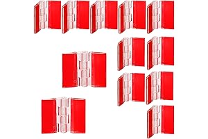 Clear Plastic Piano Hinges for Cabinet Doors and DIY Projects