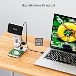 Andonstar Digital Microscope, 5" 1080P Coin Microscope Camera for Error Coin with 7.3" Metal Stand for Adults Kids, Handheld USB Coin Magnifier with 8 Adjustable LED Lights, Windows Mac PC