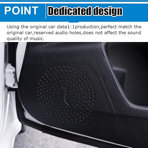 Miniatura 5 de Great-luck Adhesivos de cuero para puerta antipatadas, accesorios interiores personalizados, calcomanías protectoras de película de borde lateral, 4