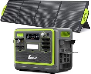 FOSSiBOT F2400 Portable Power Station with Panel 4800W Peak generador el ctrico port til 2048Wh LiFePO4 Battery Solar
