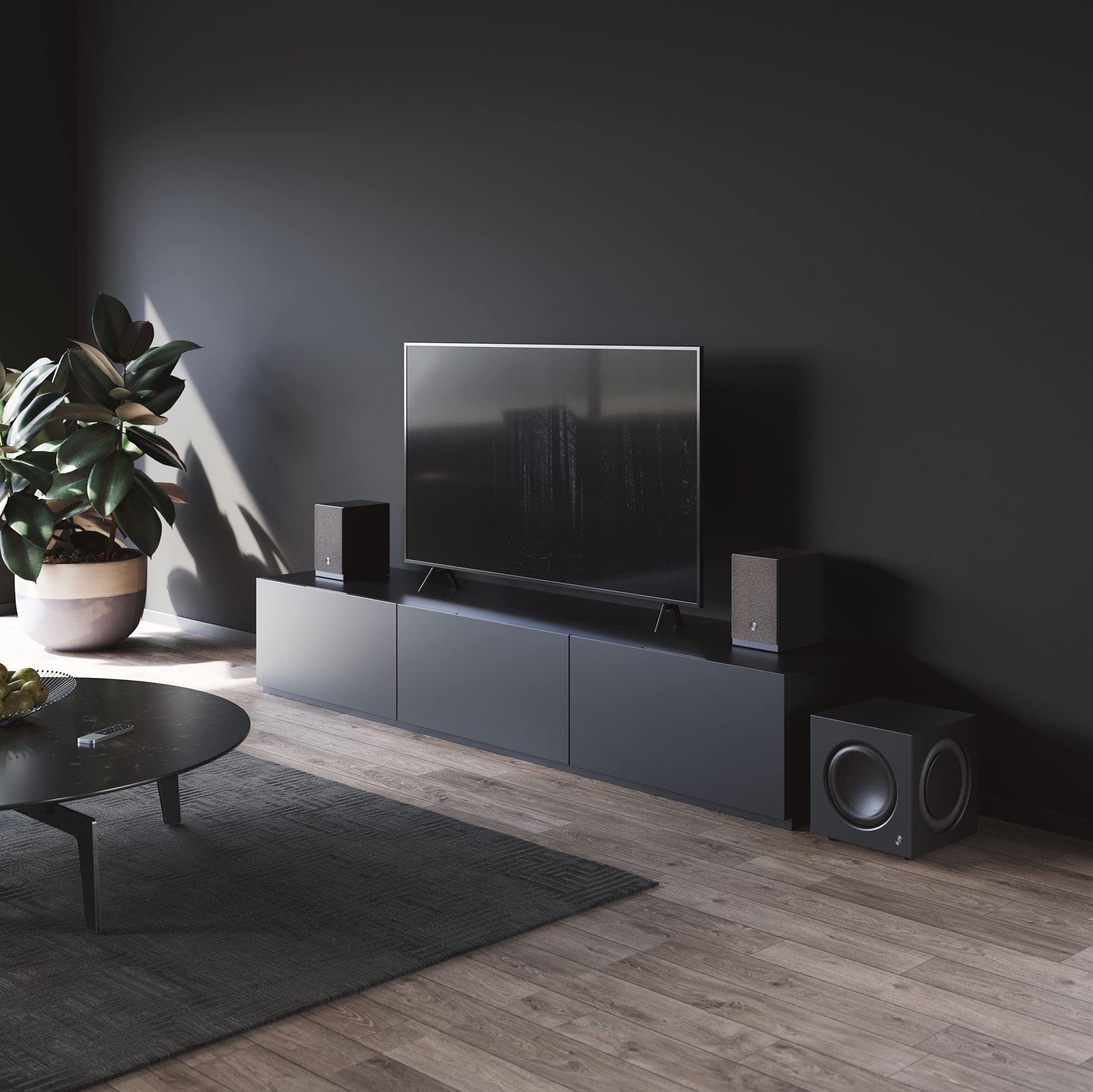 Audio Pro Subwoofer Bass Reflex Con Cavo - Immergiti nei Suoni più Profondi dei tuoi Film e Canzoni Preferite - Streaming Audio, TV - Wi-Fi - Amplificatore Digitale Classe D - 200W SW-10 - Nero