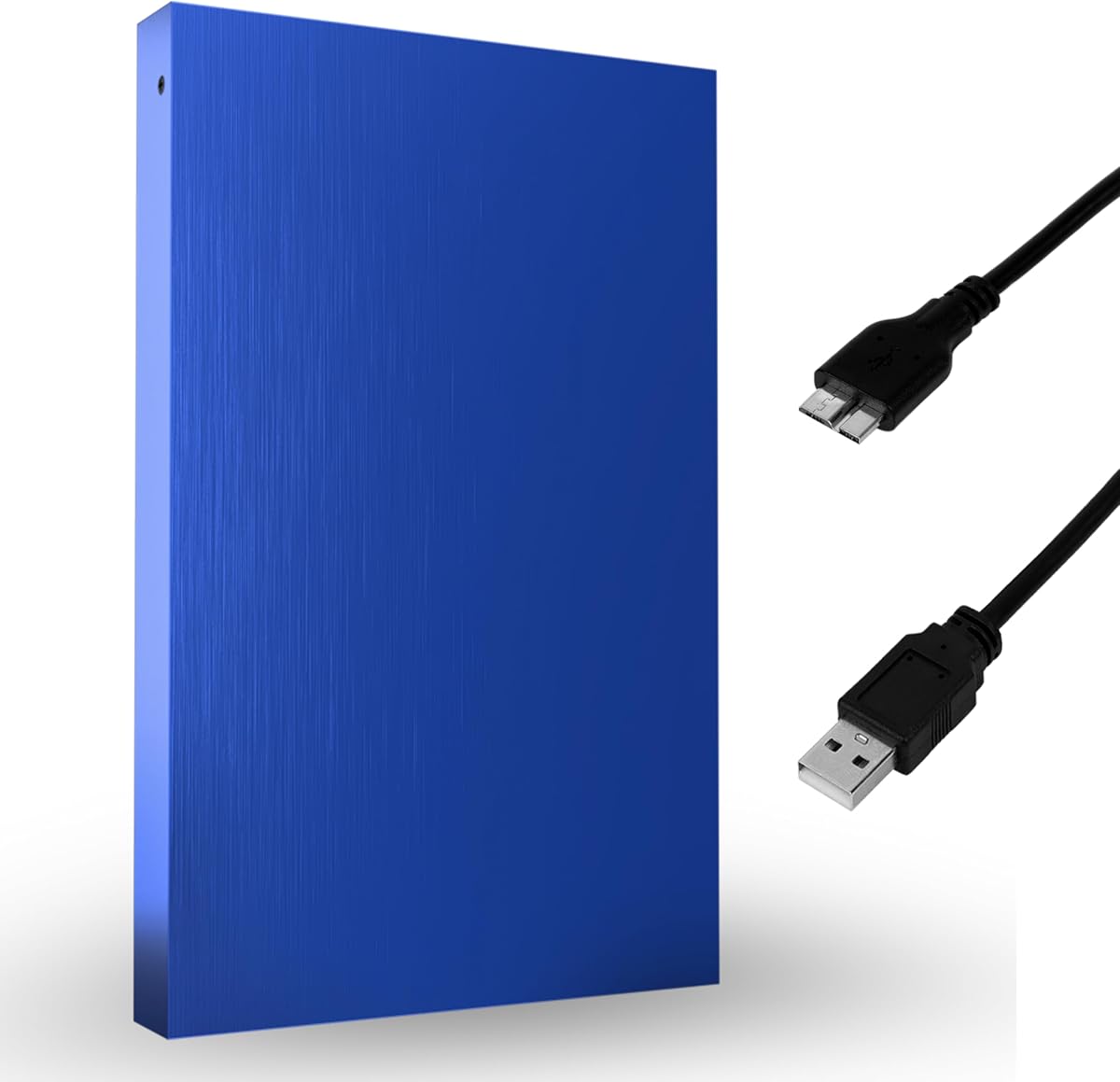 Disco duro externo de 1 TB USB 3.0, 2,5 pulgadas, azul | Almacenamiento de respaldo portátil para computadora portátil, PC y consola de juegos