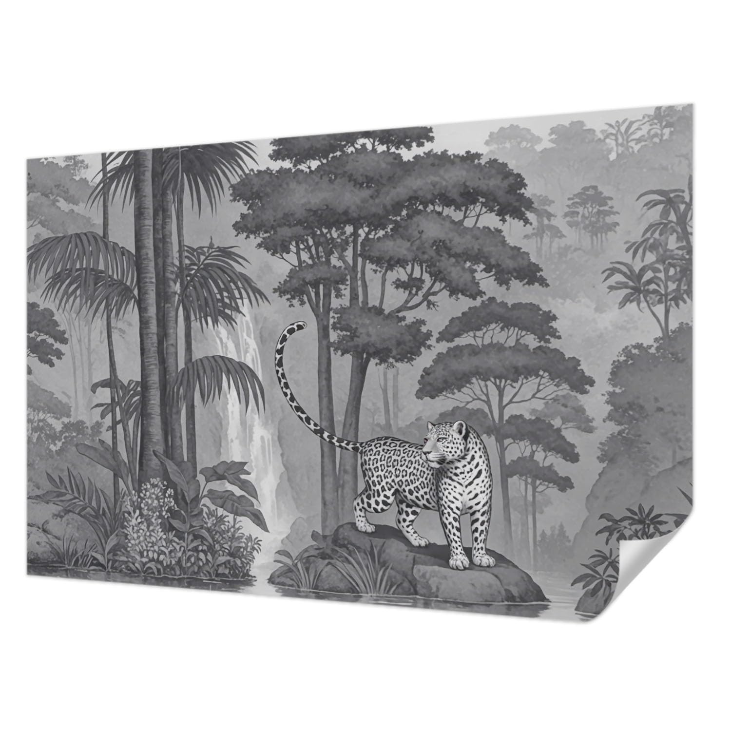 Décor Mural Adhésif Haute Qualité Tulup 104x70 cm Jungle pour Chambre