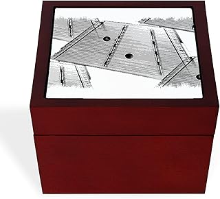 CafePress Hammered Dulcimer Memory Keepsake Jewelry Box, 5"x5"x3.75"