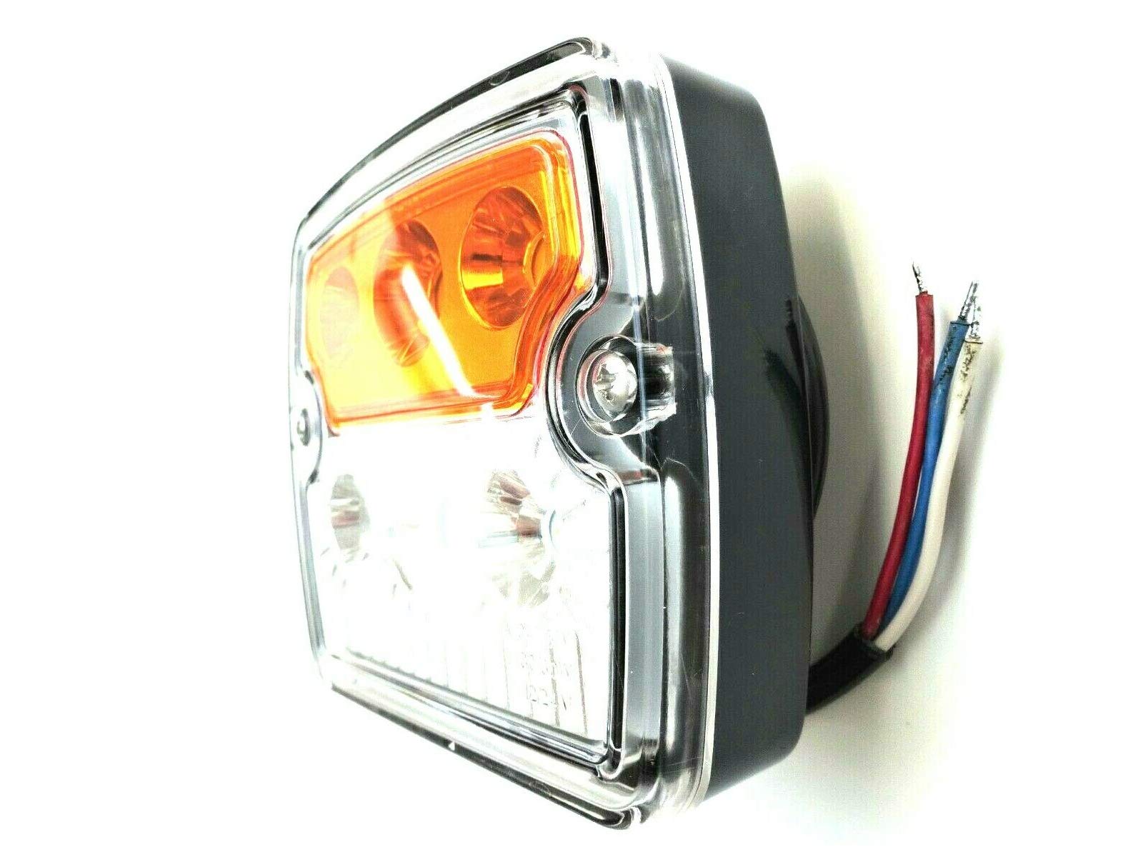 Luce di posizione a LED E9 12 V 24 V per rimorchi, camion, auto, camper, roulotte, trattori, escavatori, ecc